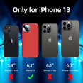 thumbnail image 6 of [5 in 1 Designed for iPhone 13 Case, with 2 Pack Screen Protector + 2 Pack Camera Lens Protector, Liquid Silicone Ultra Slim Shockproof Protective Phone Case [ Microfiber Lining] 6.1 (Red), 6 of 12