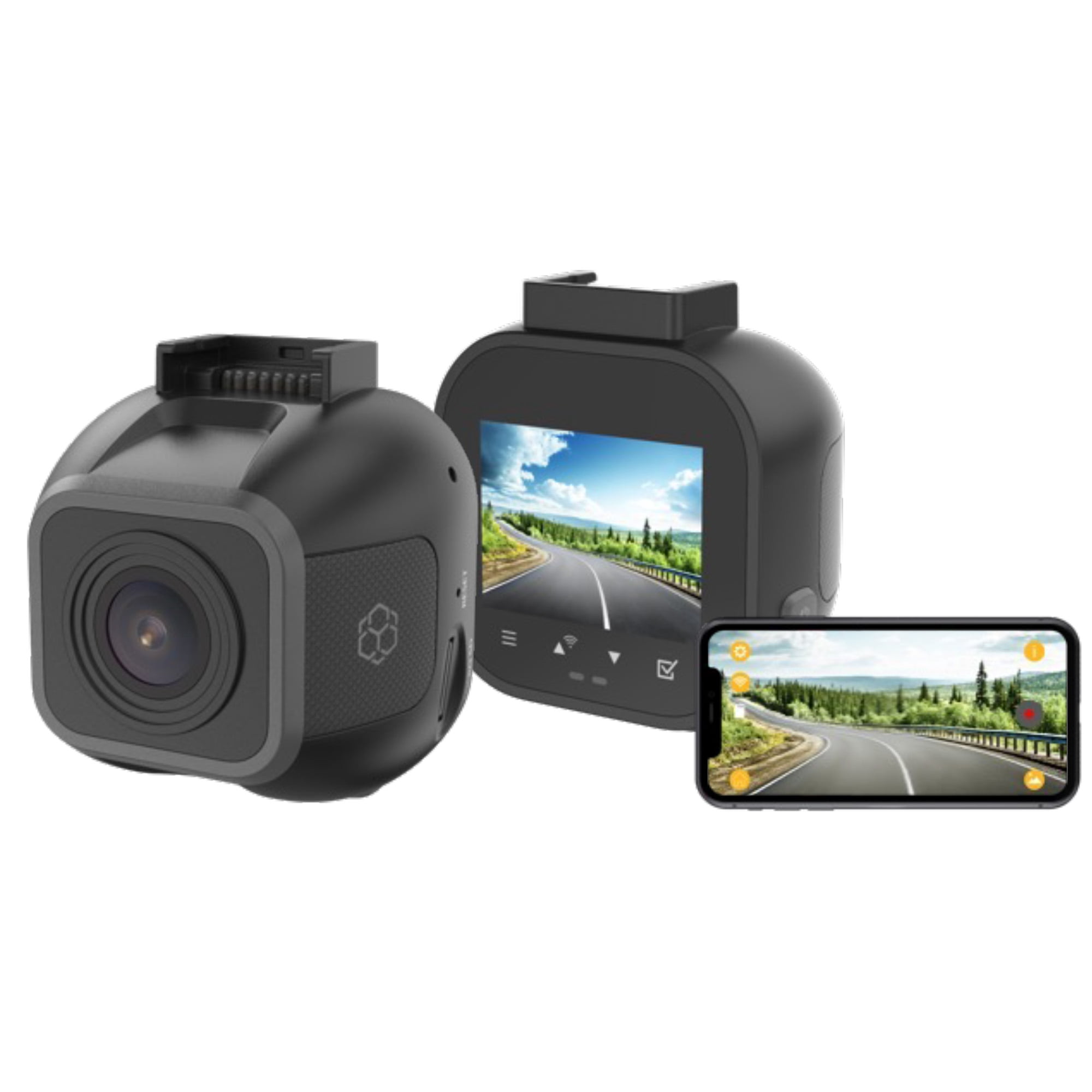 (3 pack) YADA Roadcam PLUS WIFI, 1080P Dash Cam with App Control and Smart G-Sensor Recording, 16GB Memory Card, BT532967