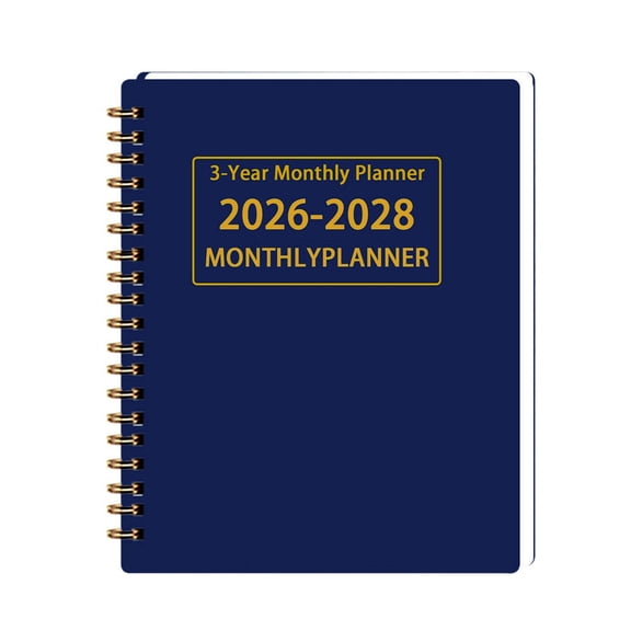 Leeye 2026-2028 Monthly Planner, 3-Year Hardcover Calendar Schedule Book, 8.5x11 inch Academic Planner for Work School Home, Black