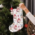 thumbnail image 5 of Wukai Gnome With Love Letter Print Christmas Stockings 18" Christmas Stocking Snowman Burlap Plaid Xmas Stocking Holiday Christmas Decoration Gifts for Family Kids, 5 of 7