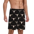 thumbnail image 2 of Xecao Western Cowboy Print Men's Sleepwear Shorts Pajama Bottom Lounge Short nightwear with Convenient Pockets for Relaxed Home Wear-X-Large, 2 of 6