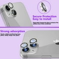 thumbnail image 4 of KONEE Camera Lens Protector Compatible with iphone 14 /14 Plus, Anti Scratch Tempered Glass Camera Screen Protector, Bling Individual Lens Cover for iPhone 14 / iPhone 14 Plus - Silver Glitter, 4 of 7