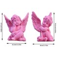 thumbnail image 3 of Set Of 2 Little Angel Statues Indoor Home Decor Cute Cherub Sculptures Memorial Figurines, High Quality Craftsmanship With Delicate Realistic Details And Environmental, 3 of 6