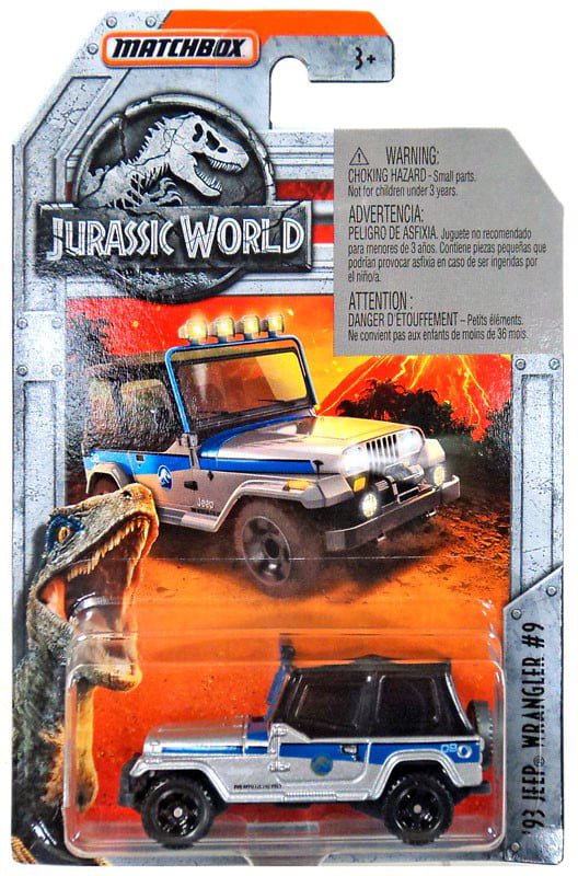 Matchbox Autos Cars Jurassic World  `93 Jeep Wrangler #9 