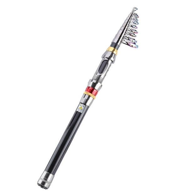 Ymiko Telescopic Fishing Rod, Carbon Fishing Rod, Carbon Fiber Portable  High Quality For Outdoor Fishing 