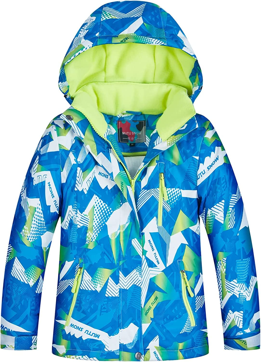 YOUIGIFTS Kids Winter Ski Jacket Waterproof Snow Jacket Coat with