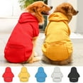 thumbnail image 3 of TELOLY Dog Clothes,Comfortable Fit Dog Jacket,Soft Fleece Lining Warm and Cozy Dog Sweatshirt,Red,M, 3 of 4