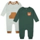 thumbnail image 1 of Gerber Mameluco Para Bebé Pack 2 Algodón Verde Con Pies Tallas 0 a 9 Meses, 1 of 4