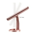 thumbnail image 5 of Makeup Vanity Mirror Magnifying with 21 LED Lights, Cosmetic Standing Table Mirror, 3X/2X Magnified Travel Foldaway Mirror, 180 Degree Rotation Pink, 5 of 10