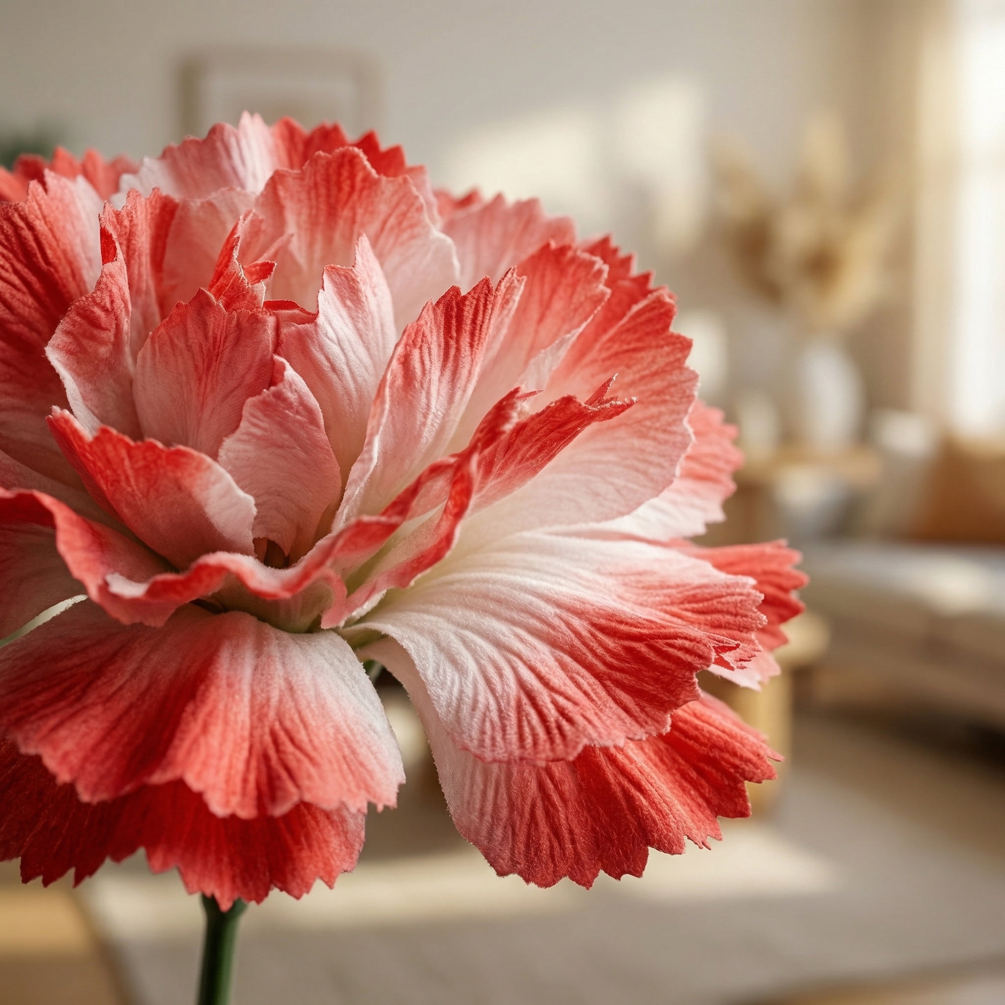 Unique Bargains Artificial Carnation Flowers with Detachable Heads Pink 5.9 in