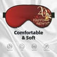 thumbnail image 3 of Salouo Happy New Year 2025 Pattern Sleep Mask,Sleep Eye Mask & Blindfold Eye Sleep Shade Cover with Elastic Strap Soft Eye Cover Eyeshade for Night Sleeping Travel & Nap, 3 of 7