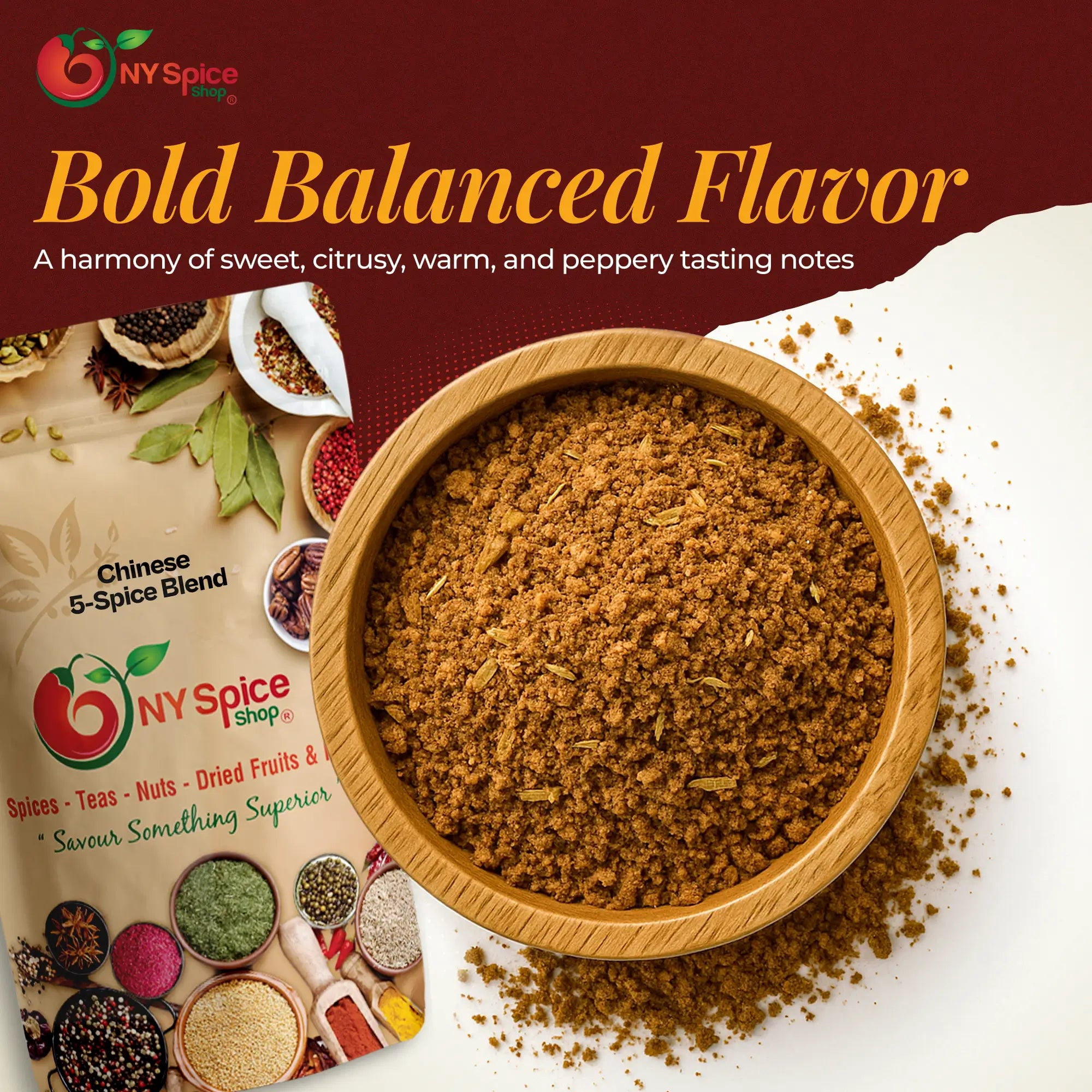 NY SPICE SHOP Chinese 5 Spice Blend - 1 Pound - Chinese Five Spice Powder