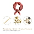 thumbnail image 3 of Uxcell Rhinestone Ribbon Buckle Sliders, 10Pcs Gold, Black Crystal Belt Buckles for Craft Wedding Clothing Decoration, 3 of 5