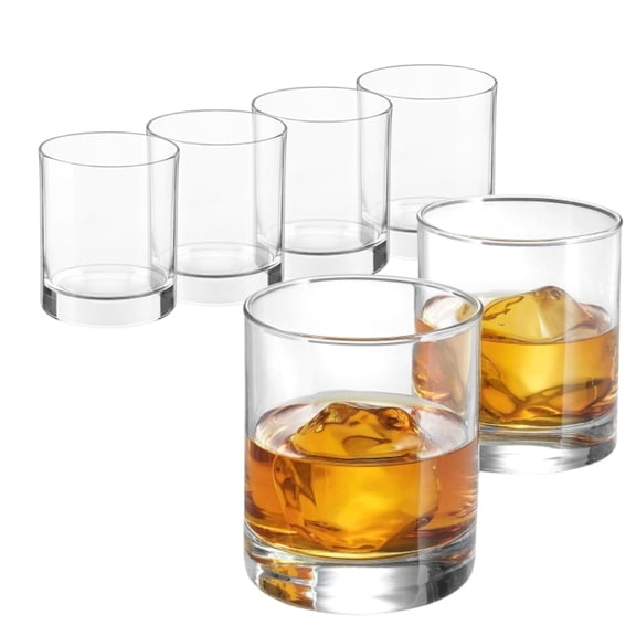 Bormioli Rocco Cortina Drinking Glasses Set of 6 – 8.5 Oz Clear