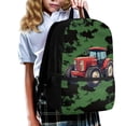 thumbnail image 3 of Binienty Red Tractor Printed School Backpack for Kids 6-14, 17 Inch Large Capacity Bookbag with Laptop Pocket, Customizable Strap Casual Travel Daypack for Students, 3 of 6