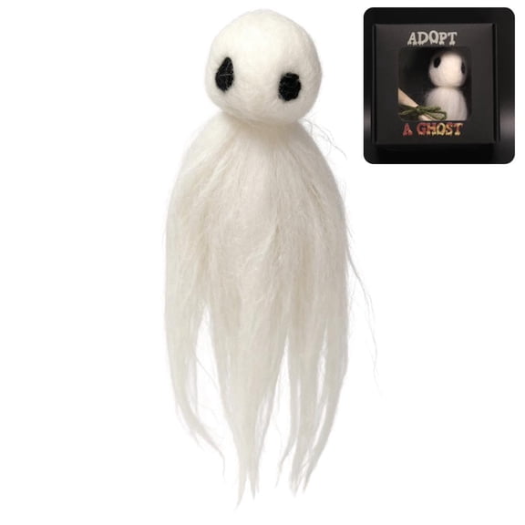 IFRINID Halloween Ghost Figurine, Soft Cloth Ghost Decoration with Display Box for Tabletop and Home Decor