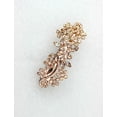 thumbnail image 3 of Faship Gorgeous Champagne Rhinestone Crystal Floral Hair Barrette Clip, 3 of 4