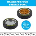 thumbnail image 4 of Cuenco Para Perros Con Forma De Neumático - Cuenco De Agua Y Comida Para Mascotas Con Inserto De Acero Inoxidable Extraíble Apto Para Lavavajillas - Suministros Divertidos Para Mascotas, 4 of 5