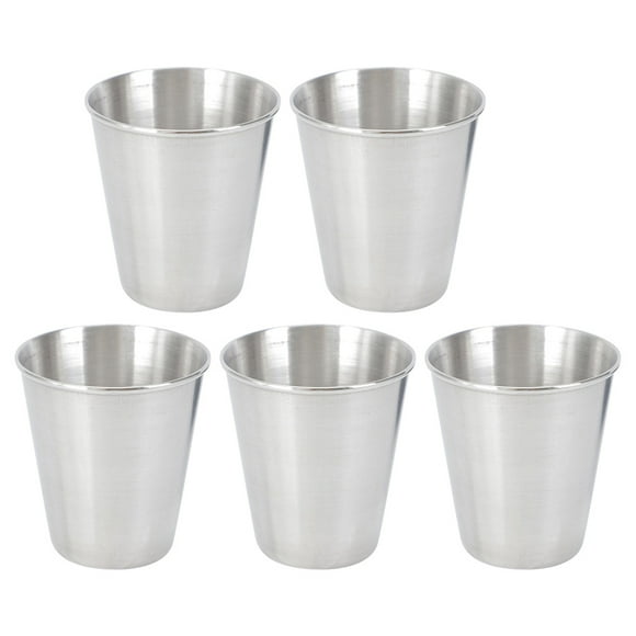 5pcs recipiente de acero inoxidable tazas de vinos a prueba de óxido tazas de licor livianas para bar de casa