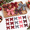 Christmas Gingham A-Christmas, variant on Christmas Gingham B 100 Pre-Tied Plaid Ribbon Bows with Twist Ties