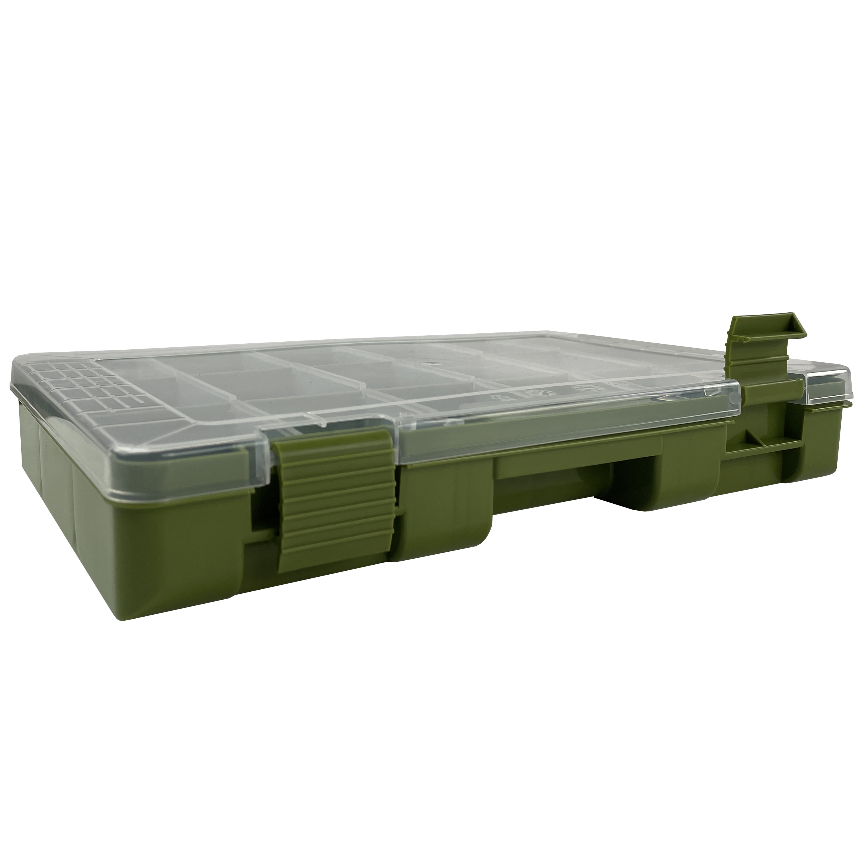 Ozark Trail Medium Plastic Tray Fishing Tackle Box 3600, Green