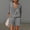 Gray plus size two piece set a1, variant on BRELIL Women Plus Size V Neck Short Sleeve Two Piece Set Tshirt Shorts Summer Casual Matching Lounge Outfits Solid Boho Vacation Travel Loose Tracksuit, Hot Pink S