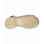 FLY London Leather Sandal, 38, Silver