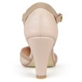 Journee Collection Womens Olina Round Toe High Block Heel Pumps