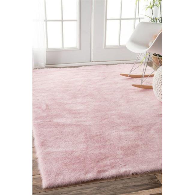 Nuloom BIBL15C507 Cloud Shag Rug, Pink 5 ft. x 7 ft.