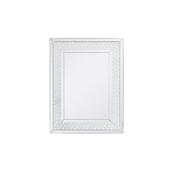 Elegant Decor Raiden 28 x 36 inch led crystal mirror