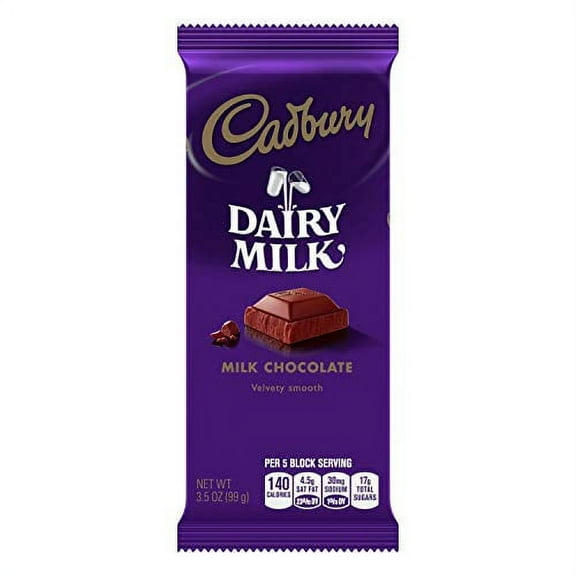 CADBURY Chocolate Candy Bar, Milk Chocolate, 3.5 Ounce (Pack of 14)