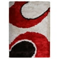 thumbnail image 5 of Rugsotic Carpets Hand Tufted Shag Polyester Eco-Friendly Area Rugs - 6'x9', Rectangle, Red Ivory, Plain Solid Design, High Pile Handmade Anti Skid Rugs for Living Room, Bed Room K00034, 5 of 5