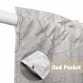 thumbnail image 4 of Grey Branches Swag Valances for Windows, Kitchen Window Curtains Over Sink, Vintage Art Farmhouse Window Treatment Curtains for Living Room/Bedroom Curtains 2 Panel Sets 36"x45", 4 of 8