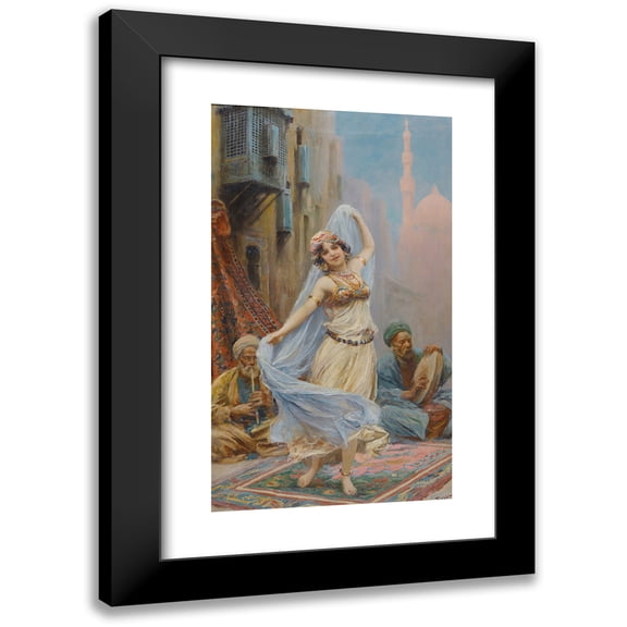 Fabio Fabbi 10x14 Black Modern Framed Museum Art Print Titled - The Blue Veil