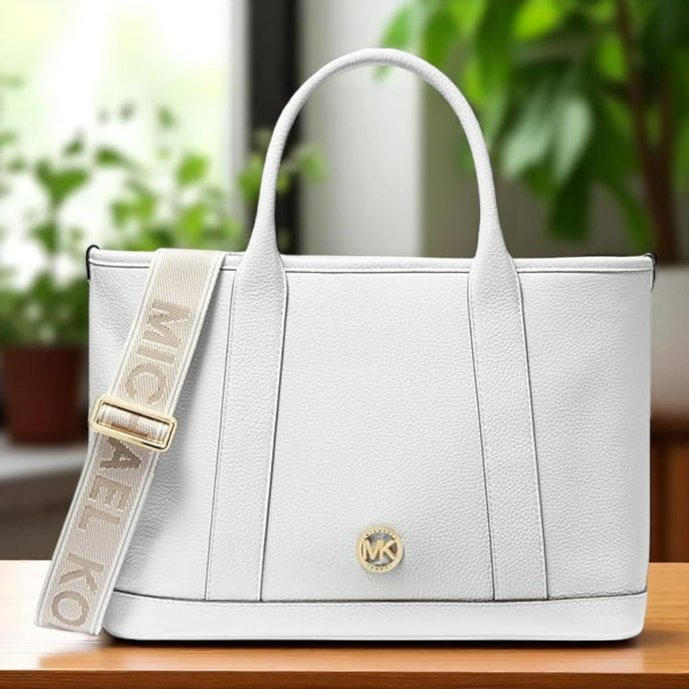 Michael Kors Luisa Medium Satchel, Optic White - Walmart.com