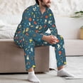thumbnail image 6 of KLL Sports Ball Sleepwear Mens Flannel Pajamas,Long Cotton Pj Set, 6 of 7