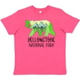 thumbnail image 3 of Inktastic Yellowstone National Park Mountains and Bear Shape Youth T-Shirt, 3 of 5