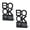 Black, variant on Youthyao Metal Book End For Shelves 2Pcs Letter Bookends Heavy Duty Book End Book Stopper Slip Bookends for Desk Shelf