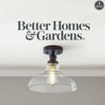 thumbnail image 3 of Better Homes & Gardens 12" Farmhouse Bronze Ceiling Light, Metal Base Glass Shade ST19 LED Bulb, 3 of 11