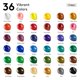 thumbnail image 2 of Juego De Pintura Acrílica Con 12 Pinceles De Arte, 36 Colores (2 Oz/Botella), Pintura Acrílica Para Pintar Lienzo, Madera, Cerámica Y Tela, Juego De Pintura Para Principiantes, Estudiantes Y Artistas, 2 of 7