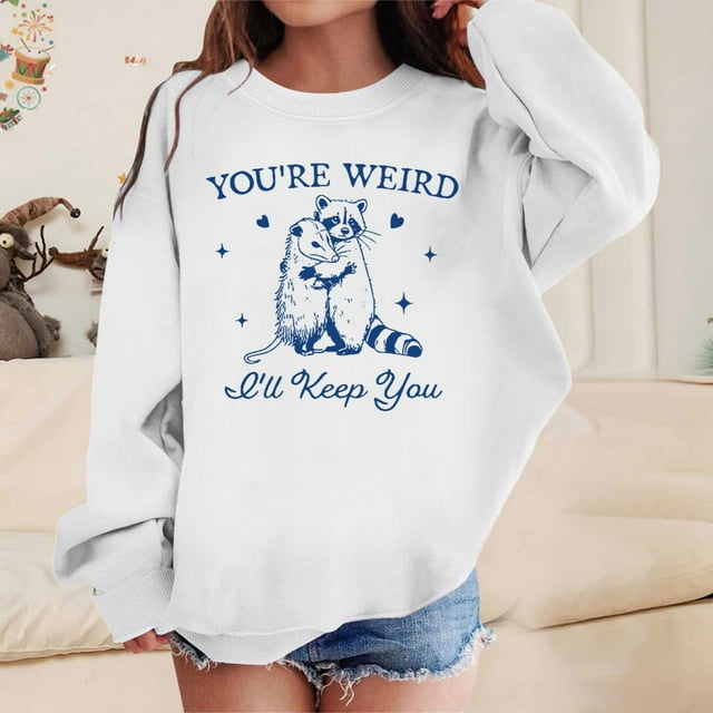 Mode Filles Décontractée Col Rond Sans Tête Manches Longues Chandail à Capuchon Imprimé Haut Chandail à Capuchon Garçons Chandail à Rayures Chandail à Capuchon Filles Chandail Garçons Chandail à Poche Chat Chandail 2t Fille Casquettes Veste Bébé Veste Filles