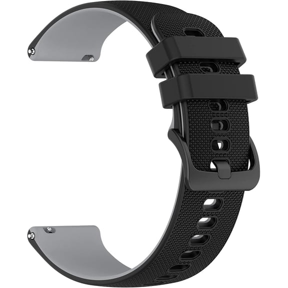 20mm Two-Tone Silicone Watch Band Compatible with Garmin Move Style, 1-Pack