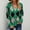 Green, variant on Idoravan Cardigans for Women Spring Women's Diamond Check Colorblock Knit Button Long Sleeves Cardigan Jacket Sweater Top