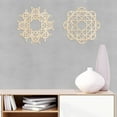 thumbnail image 2 of Mandala Wooden Wall Art Set of 2, Victorian Themed Mesh Royal Ornaments, Birch Wood Plywood Rustic Wall Art Accent for Hallway Bedroom Living Room and Offices, 11.4" X 11.4" X 0.1", by Ambesonne, 2 of 4