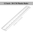 thumbnail image 3 of 12 Inch Ruler, 2PCS 30CM Ruler with Centimeters and Inches, Plastic Measuring Tools, Clear, 3 of 5