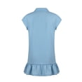 thumbnail image 4 of Leutsin Robe Maxi d'Été Décontractée pour Femme à Col Rabattu en Denim, de Fête, Grande Taille, Sans Manches, Évasée, Grande Taille, 4 of 8