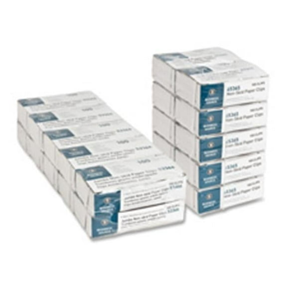 Business Source Paper Clips, Jumbo, Nonskid, 1000-PK, Silver
