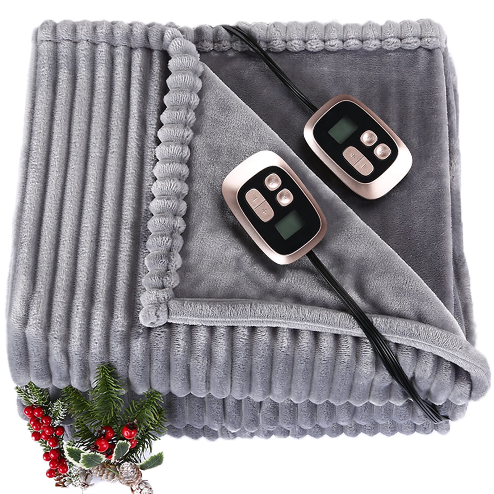 Heated Blanket Electric Blanket Queen Size 90 x 84 Inches Heating