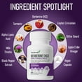 thumbnail image 4 of Berberine HCl 500 mg with Ceylon Cinnamon, Turmeric, Milk Thistle, Bitter Gourd & Alpha Lipoic Acid - Non-GMO, Gluten Free, Vegan Capsules - 60 Count, 4 of 9