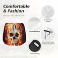 thumbnail image 5 of Disketp Satanic Skull Print Women's Shorts Workout Shorts for Athletic Gym Running Shorts with Phone Pockets Medium, 5 of 8